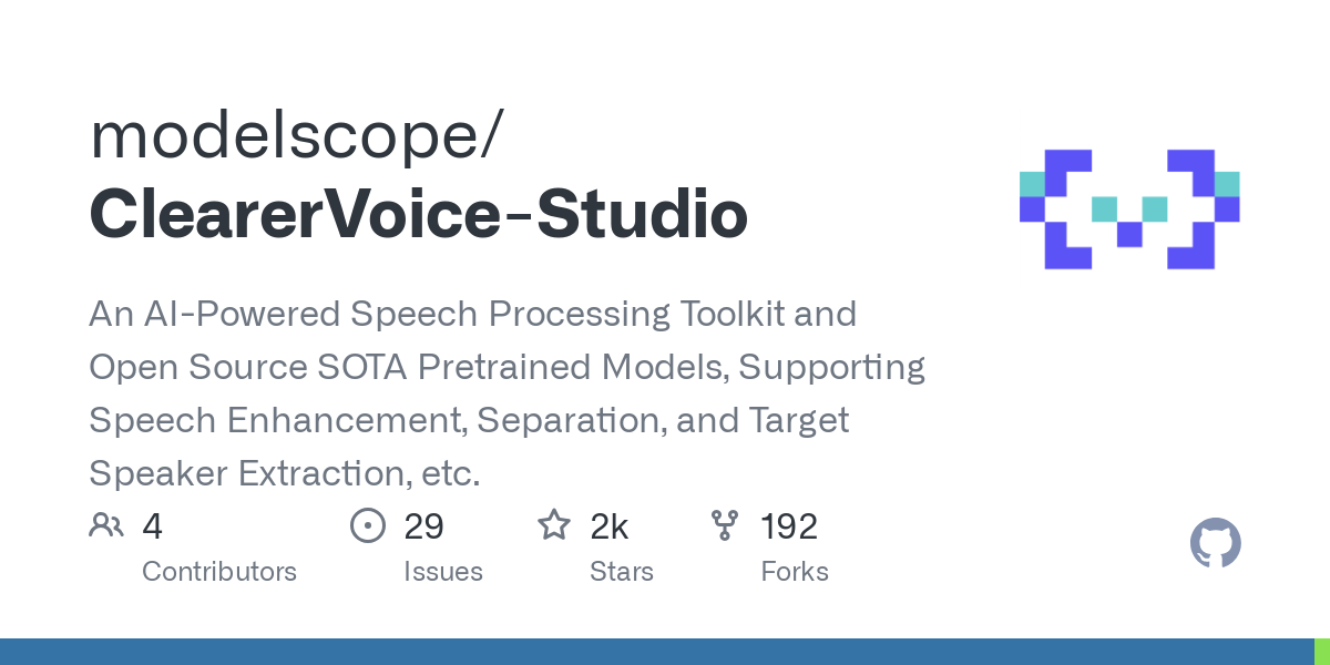 ClearerVoiceStudio
