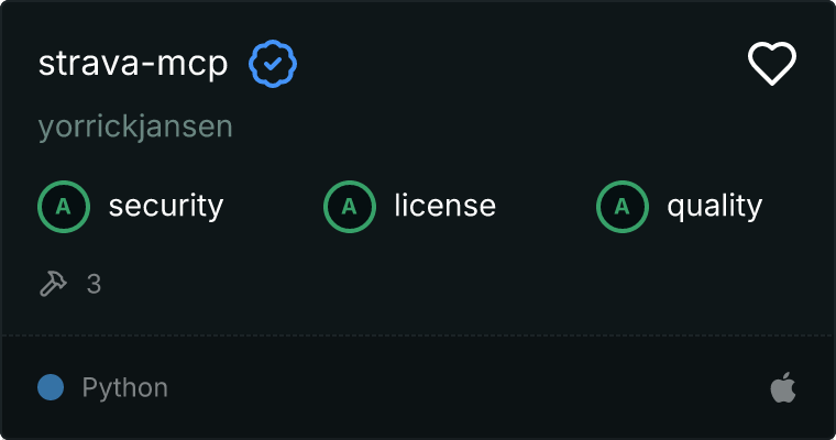 Strava Server MCP server